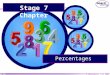 © Boardworks Ltd 2005 1 of 56 Percentages Stage 7 Chapter