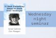 Wednesday night seminar. the three week plan Tonight - Discuss first 3 chapters Parent your teen as if he or she is a child Treat your teen as if he or