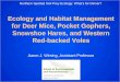 Ecology and Habitat Management for Deer Mice, Pocket Gophers, Snowshoe Hares, and Western Red-backed Voles Aaron J. Wirsing, Assistant Professor Northern
