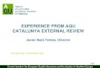 Current trends in the European Quality Assurance and the situation in Southern Europe 1/26 EXPERIENCE FROM AQU CATALUNYA EXTERNAL REVIEW Javier Bará Temes,