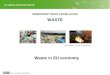 EU LEGISLATION ON WASTE 2011- European Commission WORKSHOP ON EU LEGISLATION WASTE © 2010 Microsoft Corporation. All rights reserved. Waste in EU economy