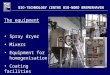 BIO-TECHNOLOGY CENTRE BIO-NORD BREMERHAVEN The equipment Spray dryer Mixers Equipment for homogenisation Coating facilities