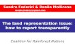 The land representation issue: how to report transparently Coalition for Rainforest Nations Sandro Federici & Danilo Mollicone sandro.federici@gmail.comdanilo.mollicone@googlemail.com