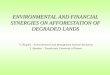 ENVIRONMENTAL AND FINANCIAL SYNERGIES ON AFFORESTATION OF DEGRADED LANDS V. Blujdea – Forest Research and Management Institute Bucharest I. Abrudan – Transilvania