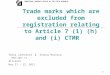 11 Trade marks which are excluded from registration relating to Article 7 (1) (h) and (i) CTMR Šárka Jáchimová & Simona Macková  Alicante May