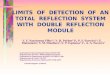 LIMITS OF DETECTION OF AN TOTAL REFLECTION SYSTEM WITH DOUBLE REFLECTION MODULE V. F. Nascimento Filho 1,2, V. H. Poblete 3 P., P. S. Parreira 1,4, E
