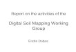 Report on the activities of the Digital Soil Mapping Working Group Endre Dobos