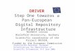DRIVER Step One towards a Pan-European Digital Repository Infrastructure Norbert Lossau Bielefeld University, Germany Scientific coordinator of the Project