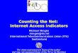Counting the Net: Internet Access Indicators Michael Minges minges@itu.int International Telecommunication Union (ITU) Switzerland The views expressed