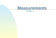 Measurements Chapter 1. Units of Measurement You are making a measurement when you Check you weight Read your watch Take your temperature Weigh a cantaloupe
