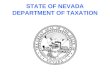 STATE OF NEVADA DEPARTMENT OF TAXATION. Online Filing