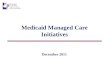 Medicaid Managed Care Initiatives December 2011. 2 STAR Capitated, Health Maintenance Organization (HMO) model for non-disabled pregnant women and children