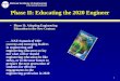 National Academy of Engineering of the National Academies 1 Phase II: Educating the 2020 Engineer Phase II: Adapting Engineering Education to the New Century