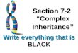 Section 7-2 Complex Inheritance Section 7-2 Complex Inheritance Write everything that is BLACK
