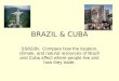 BRAZIL & CUBA SS6G3b: Compare how the location, climate, and natural resources of Brazil and Cuba affect where people live and how they trade