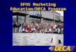SFHS Marketing Education/DECA Program. SFHS Marketing Education Program Established in 1997 with 27 Marketing students and 11 DECA Members Currently have