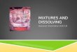 MIXTURES AND DISSOLVING General Chemistry Unit 10