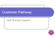 Customer Pathway Self Directed Support. Customer Service Centre Initial contact will cover: Personal information Referral reasons Carers details Current