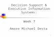 1 Week 7 Amare Michael Desta Decision Support & Executive Information Systems: