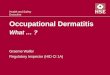 Health and Safety Executive Occupational Dermatitis What … ? Graeme Waller Regulatory Inspector (HID CI 1A)