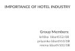 IMPORTANCE OF HOTEL INDUSTRY