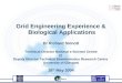Grid Engineering Experience & Biological Applications Dr Richard Sinnott Technical Director National e-Science Centre ||| Deputy Director Technical Bioinformatics