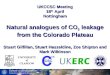 School of GeoSciences Subsurface Research Group UKCCSC Meeting 18 th April Nottingham Natural analogues of CO 2 leakage from the Colorado Plateau Stuart