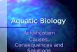 Aquatic Biology Acidification Causes, Consequences and Solutions