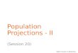 SADC Course in Statistics Population Projections - II (Session 20)