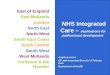 East of England East Midlands London North East North West South East Coast South Central South West West Midlands Yorkshire & the Humber NHS Integrated