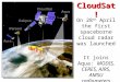 CloudSat! On 28 th April the first spaceborne cloud radar was launched It joins Aqua: MODIS, CERES, AIRS, AMSU radiometers