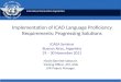 International Civil Aviation Organization Implementation of ICAO Language Proficiency Requirements: Progressing Solutions ICAEA Seminar Buenos Aires, Argentina