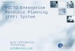 PICTO Enterprise Resource Planning (ERP) System Ayla Information Technology info@aylait.com