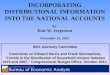 INCORPORATING DISTRIBUTIONAL INFORMATION INTO THE NATIONAL ACCOUNTS by Dale W. Jorgenson November 16, 2012 BEA Advisory Committee Comments on Edward Harris
