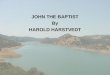 JOHN THE BAPTIST By HAROLD HARSTVEDT. JOHN THE BAPTIZER WHO WAS HE? WHEN WAS HE BORN? WHO WERE HIS PARENTS? WHY WAS HE SO SPECIAL?