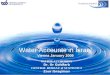 1 WATER AUTHORITY Dr. Or Goldfarb CENTRAL BUREAU of STATISTICS Zaur Ibragimov Water Accounts in Israel Vienna January 2009