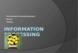 The Information Processing Approach Memory Thinking