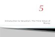 Introduction to Valuation: The Time Value of Money 0 5