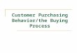 Customer Purchasing Behavior/the Buying Process. Major Faux Pas Results in Lost Sale Selling overseas (or to foreigners visiting the U.S.) demands a high