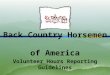 Back Country Horsemen of America Volunteer Hours Reporting Guidelines