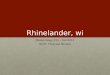 Rhinelander, wi Meteorology 415 – Fall 2012 Ninth Forecast Review