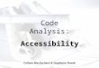 Code Analysis:Accessibility Colleen MacEachern & Stephanie Novak