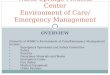 OVERVIEW Warm Springs Medical Center Environment of Care/ Emergency Management Elements of WSMCs Environment of Care/Emergency Management Include: Emergency