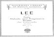 Lee, 40 Melodic and Progressive Etudes for Cello Op.31 Bk.1