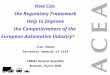 How Can the Regulatory Framework Help to Improve the Competitiveness of the European Automotive Industry? Ivan Hodac Secretary General of ACEA FEBIAC General