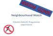 Neighbourhood Watch Poland: DIALOG Programme experiences