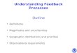 Understanding Feedback Processes Outline Definitions Magnitudes and uncertainties Geographic distributions and priorities Observational requirements