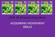 OCR AS Physical Education ACQUIRING MOVEMENT SKILLS