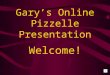 Welcome! Garys Online Pizzelle Presentation Topic for today: Brief Presentation about Pizzelle and how to make them in the home