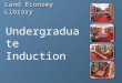 Land Economy Library Undergraduate Induction